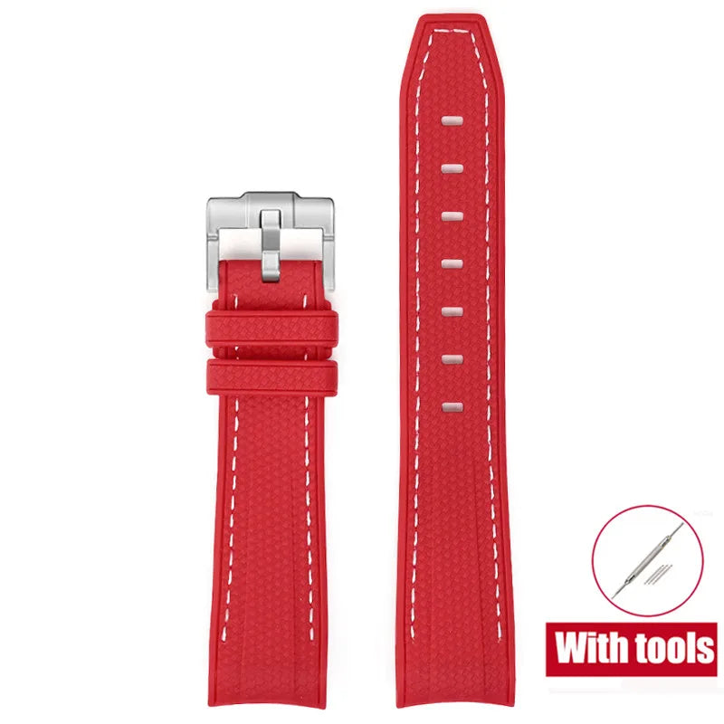 Rubber Watchband for Swatch X Omega Joint MoonSwatch Waterproof Sport 20mm Watch Strap Silicone Curved End Band for Men Women