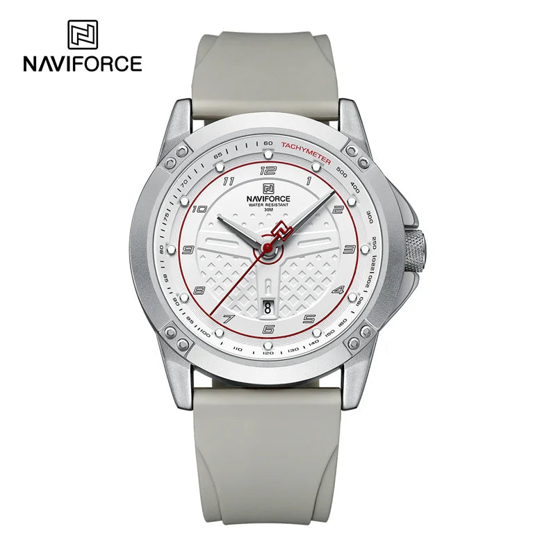 NAVIFORCE Watch For Men Classic Fashion Date Luminous Waterproof Sport Silicone Strap Quartz Wristwatches Relogio Masculino 2025