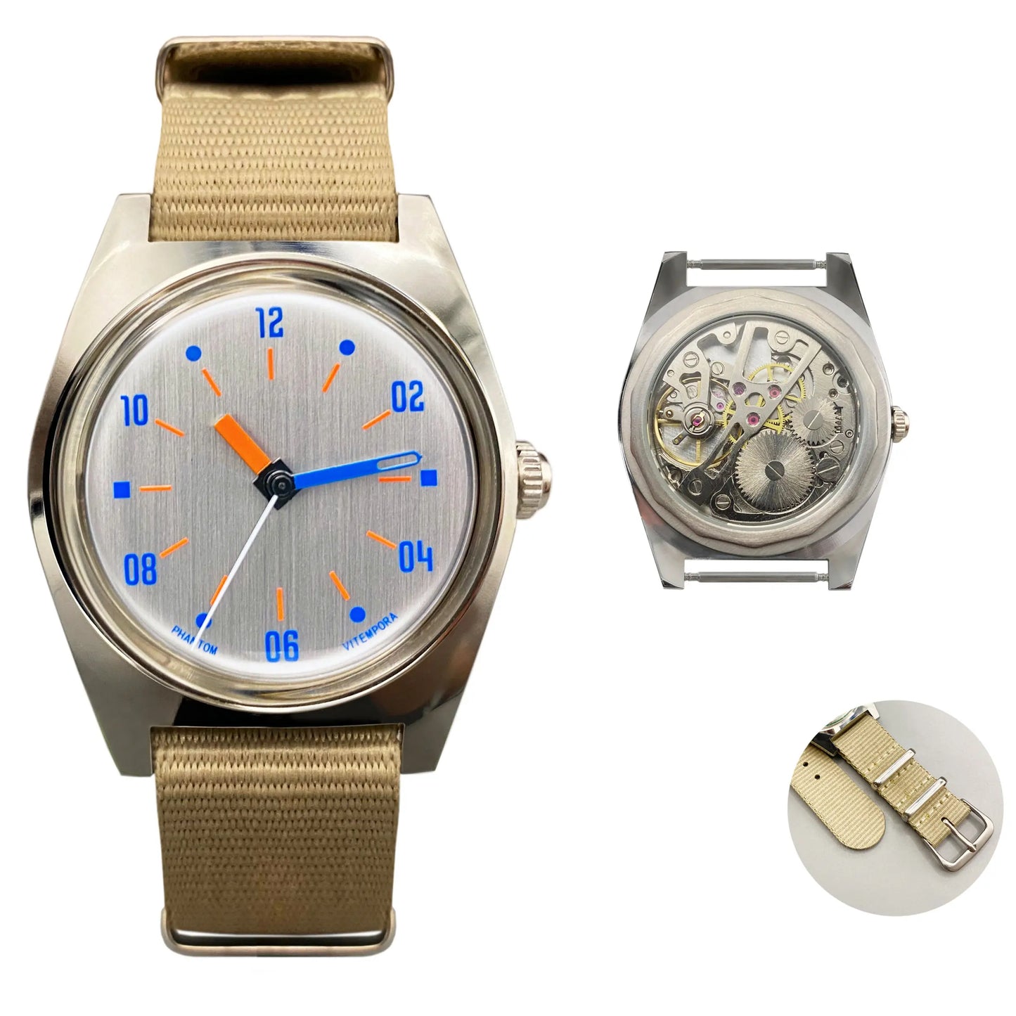 ChronoState PHANTOM 7120 – 36MM Hand-Wind Mechanical Watch | Bauhaus Waterproof Men’s Watch