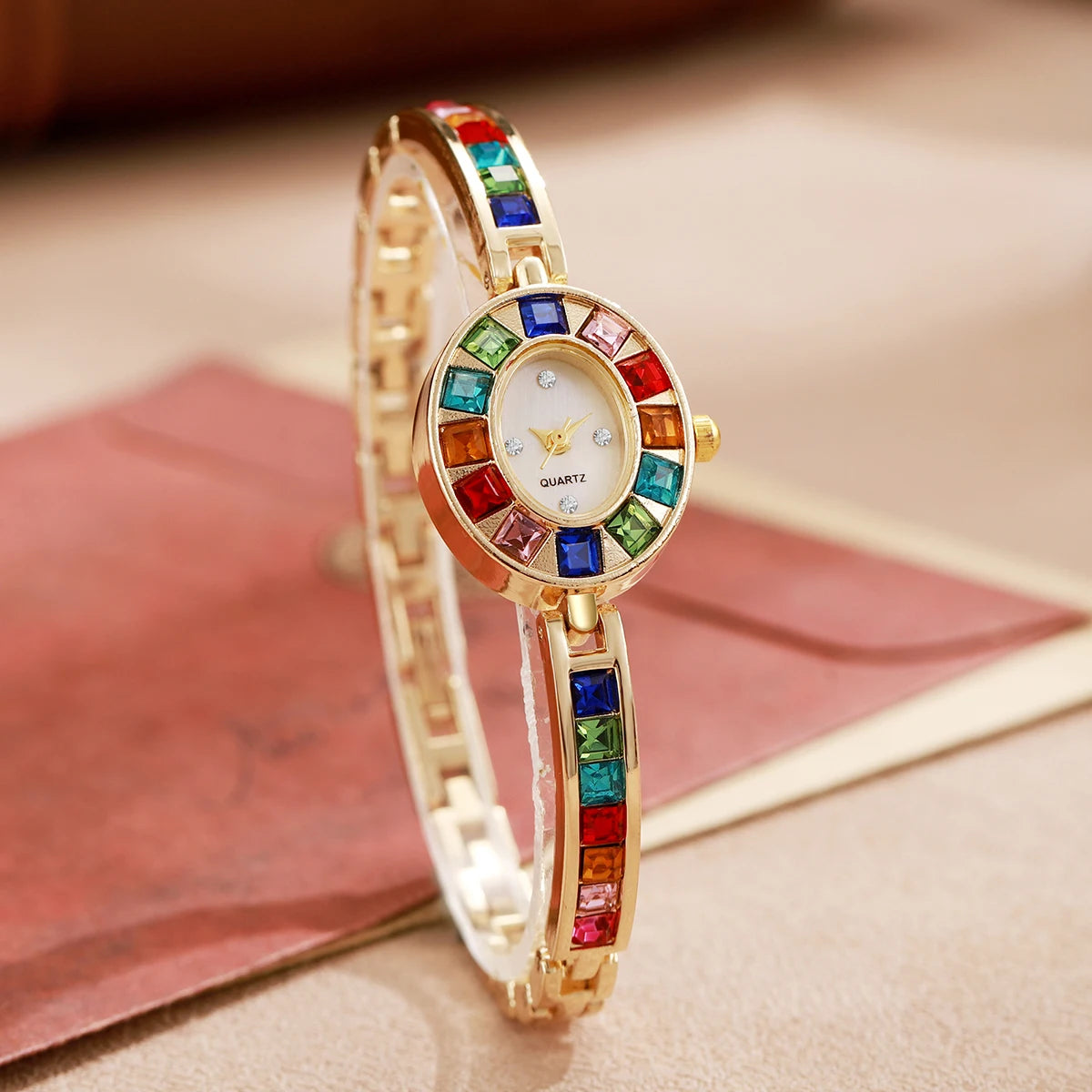 Luxury Rhinestone Women Watches Fashion Bracelet Band Ladies Quartz Watch Reloj Mujer Girls Clock Gift(Without Box)