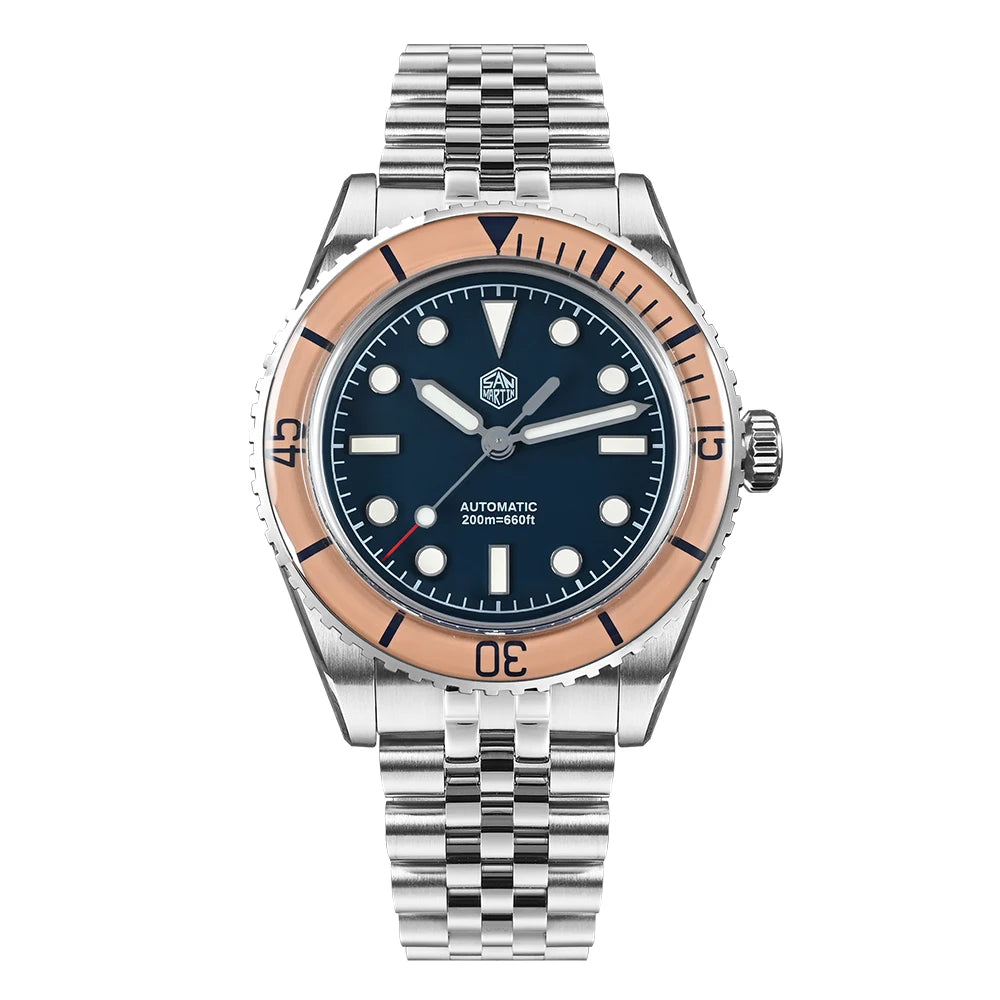 San Martin SN0133G Watch Automatic Movement Mechanical Wristwatches Sapphire Crystal