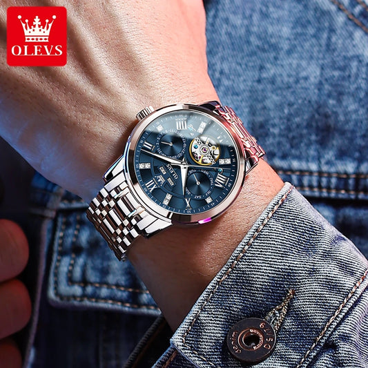 ChronoState 6701 – Automatic Flywheel Business Watch | Full Calendar Luminous 100M Waterproof