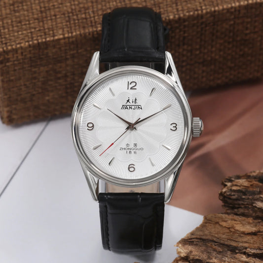 ChronoState Tianjin 8120 – 38MM Manual Mechanical Watch | Stainless Steel Waterproof Men’s Watch