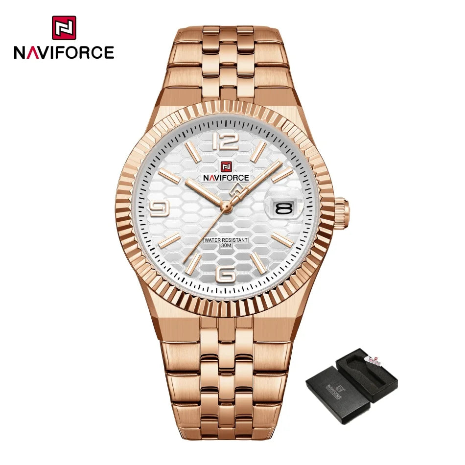 NAVIFORCE NF9277 Quartz Watch Stainless Steel Water-Resistant