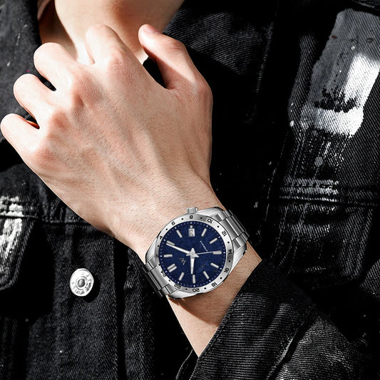 ChronoState WM223M – Automatic GMT Watch | 100M Waterproof Lapis Dial