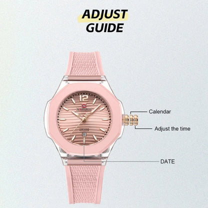 NAVIFORCE  NF6109  Watch Quartz Waterproof Silicone  Luxury