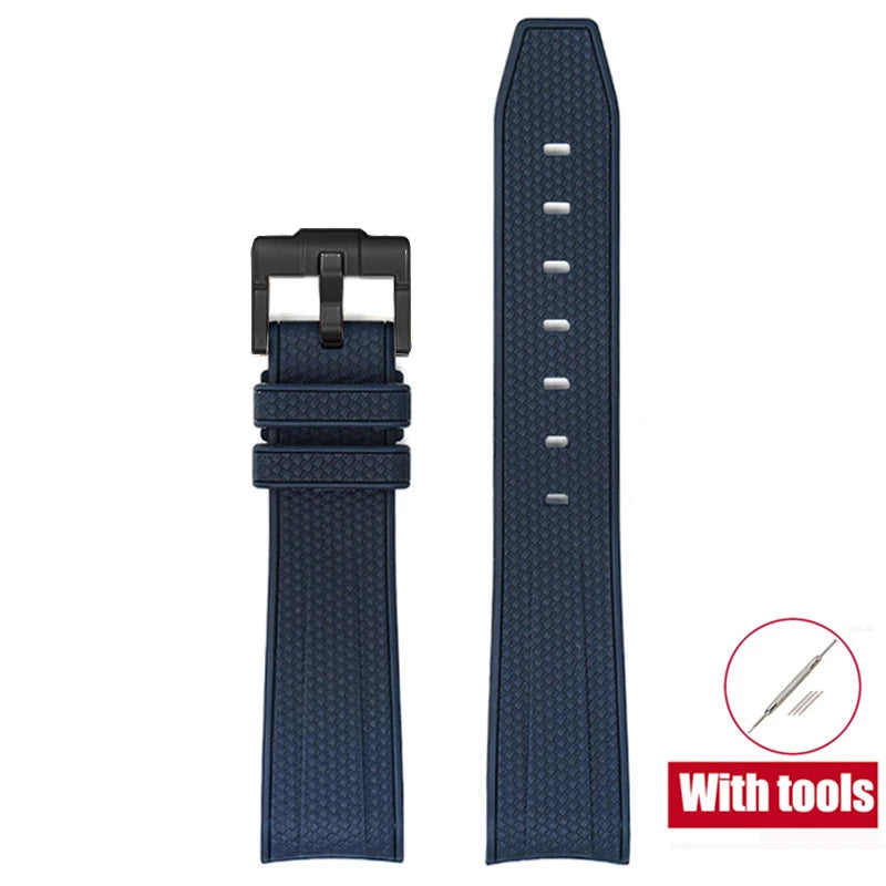 Rubber Watchband for Swatch X Omega Joint MoonSwatch Waterproof Sport 20mm Watch Strap Silicone Curved End Band for Men Women