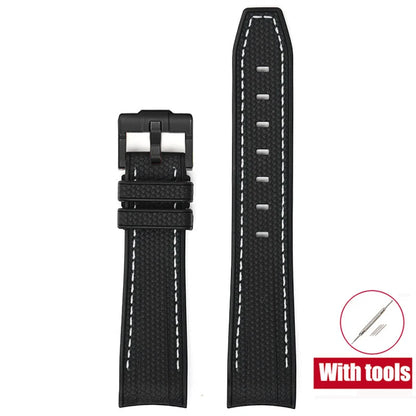 Rubber Watchband for Swatch X Omega Joint MoonSwatch Waterproof Sport 20mm Watch Strap Silicone Curved End Band for Men Women