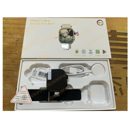 GOLDENSPIKE S10 Ultra MAX 4G Smartwatch Android Smart Watch With 448*528 180° Rotary Camera GPS WIFI Video Call NFC App Download
