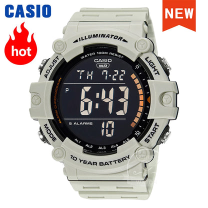 Casio Men's Watch Large Dial Sporty Model Stylish Cool Multifunctional Watches AE-1500WH-8B2
