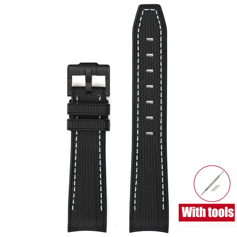 Rubber Watchband for Swatch X Omega Joint MoonSwatch Waterproof Sport 20mm Watch Strap Silicone Curved End Band for Men Women