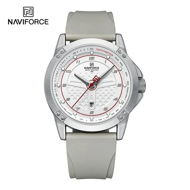 NAVIFORCE Watch For Men Classic Fashion Date Luminous Waterproof Sport Silicone Strap Quartz Wristwatches Relogio Masculino 2025