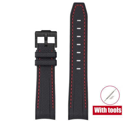 Rubber Watchband for Swatch X Omega Joint MoonSwatch Waterproof Sport 20mm Watch Strap Silicone Curved End Band for Men Women