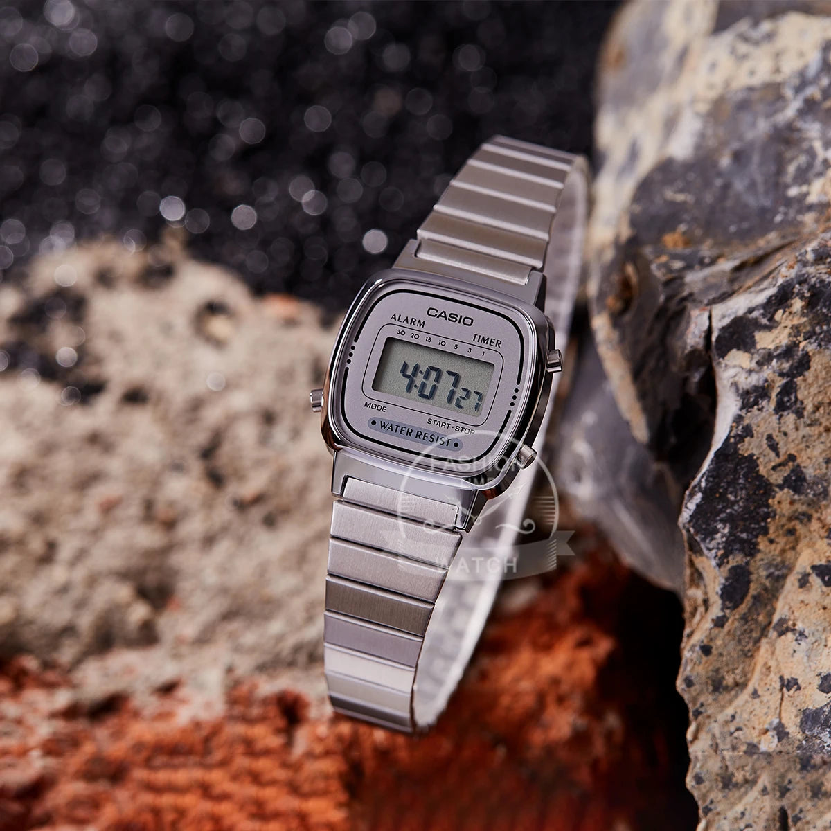 Casio watch silver women watches set brand luxury Waterproof digital Sport ladies watch relogio LA670WA-7D/1D