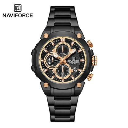 NAVIFORCE Man Watch Fashion Sports Chronograph Waterproof Men's Watches Calendar Display Military Quartz Male Watch Reloj Hombre