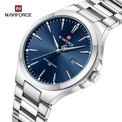 NAVIFORCE NF9214 Original Design Fashion Men's Watches Stainless Steel Simple Calendar Male Waterproof Relogio Masculino