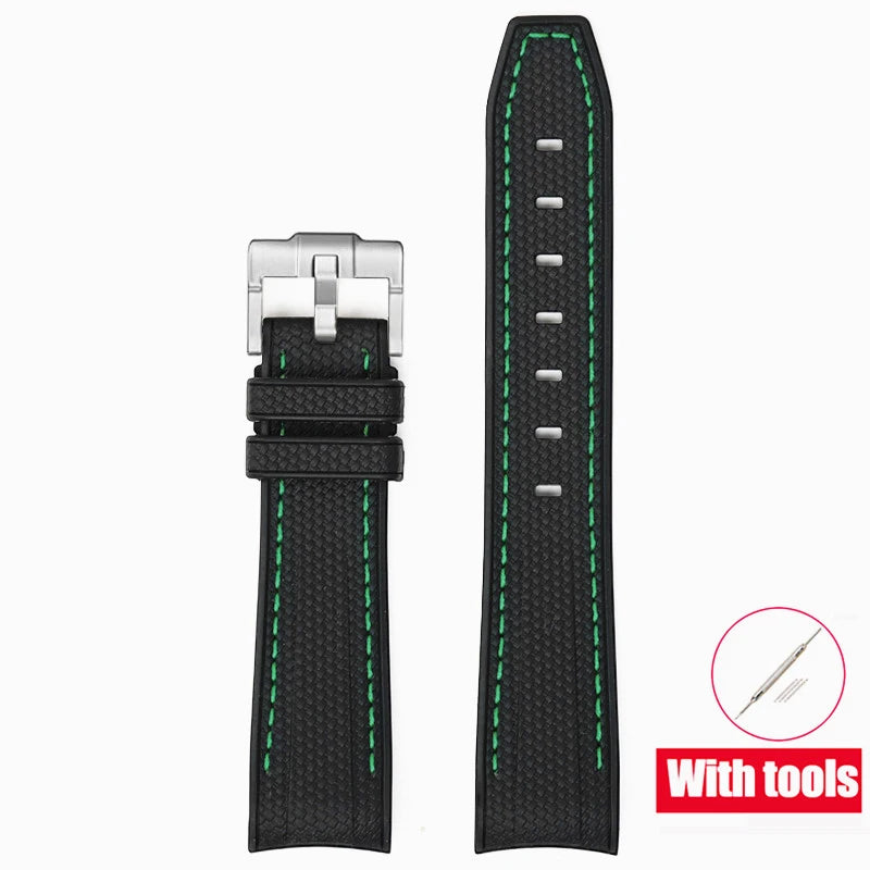 Rubber Watchband for Swatch X Omega Joint MoonSwatch Waterproof Sport 20mm Watch Strap Silicone Curved End Band for Men Women