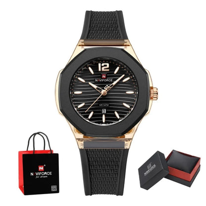 NAVIFORCE  NF6109  Watch Quartz Waterproof Silicone  Luxury