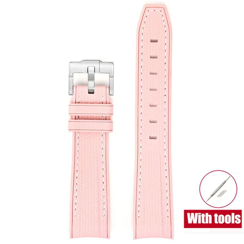 20mm Diving Strap for Omega X Swatch Joint MoonSwatch Men Women Arc Curved End TPU Rubber Bracelet for Rolex Watch Band Tools