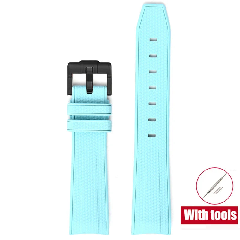 Rubber Watchband for Swatch X Omega Joint MoonSwatch Waterproof Sport 20mm Watch Strap Silicone Curved End Band for Men Women