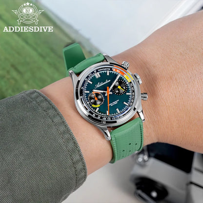 ChronoState ADDIESDIVE VK64 – 38MM Chronograph Watch | BGW9 Luminous 100M Waterproof Quartz Watch