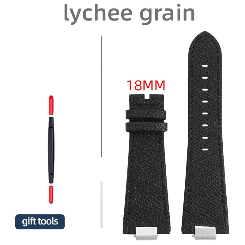 27 * 12mm 1853 PRX T137 watch strap for Tissot PRX men 40mm T137.407/T137.417 raised strap plain/bamboo/lychee pattern watchband