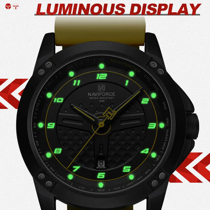 NAVIFORCE Watch For Men Classic Fashion Date Luminous Waterproof Sport Silicone Strap Quartz Wristwatches Relogio Masculino 2025