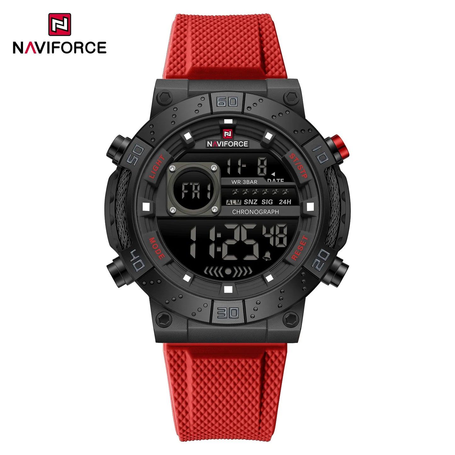 NAVIFORCE Men Watches Digital Quartz Silicone Military Watches for Men Chronograph Sport Waterproof Date Wrist Watch Man Clock