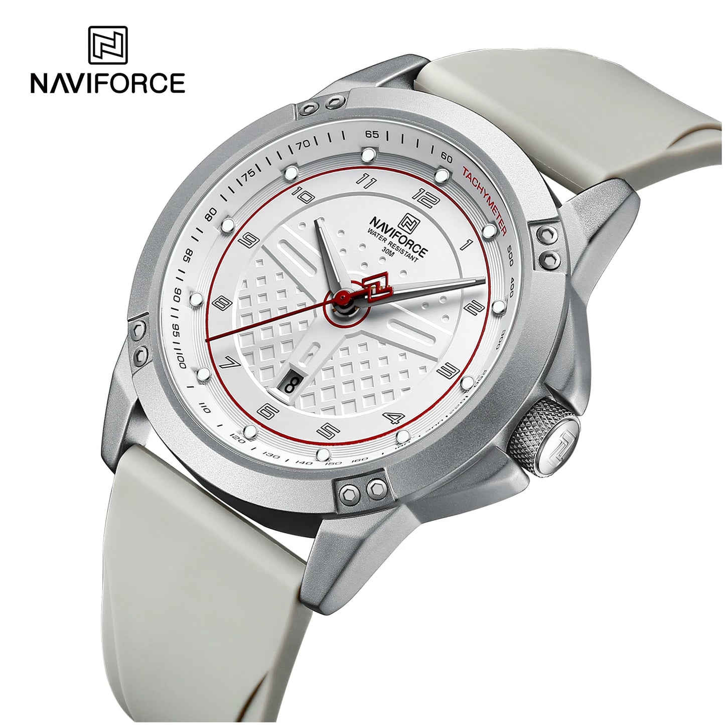 NAVIFORCE Casual Quartz Wristwatch Fashion Waterproof Men's Watches Sport Silicone Strap Male Luminous Clock Relogio Masculino
