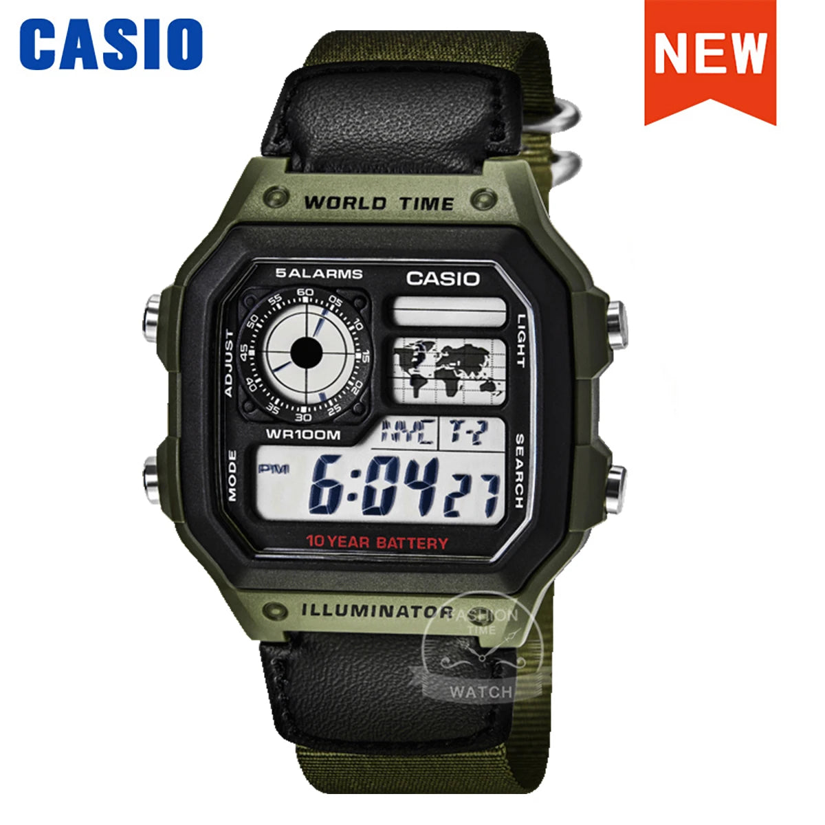 Casio Men's Retro Digital Watch Multifunctional Classic Style Timepiece AE-1200WHB-3B