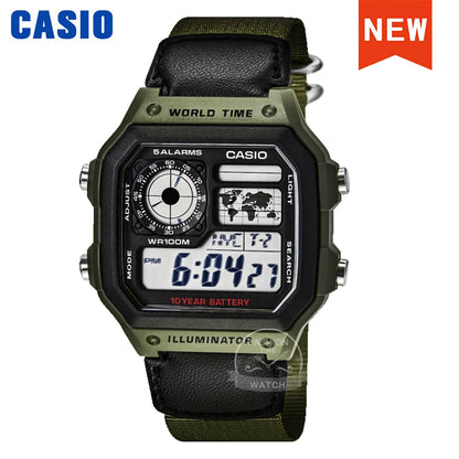 Casio Men's Retro Digital Watch Multifunctional Classic Style Timepiece AE-1200WHB-3B