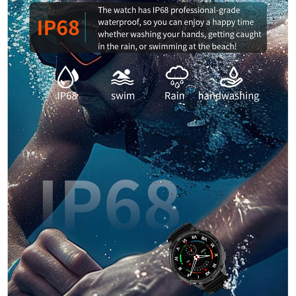 2026 New T-Rex3 Ultra 1100mAh Super Capacity Battery Adult Men Smart Watch 1.7" Large Screen Call 5ATM Waterproof Sports Watches