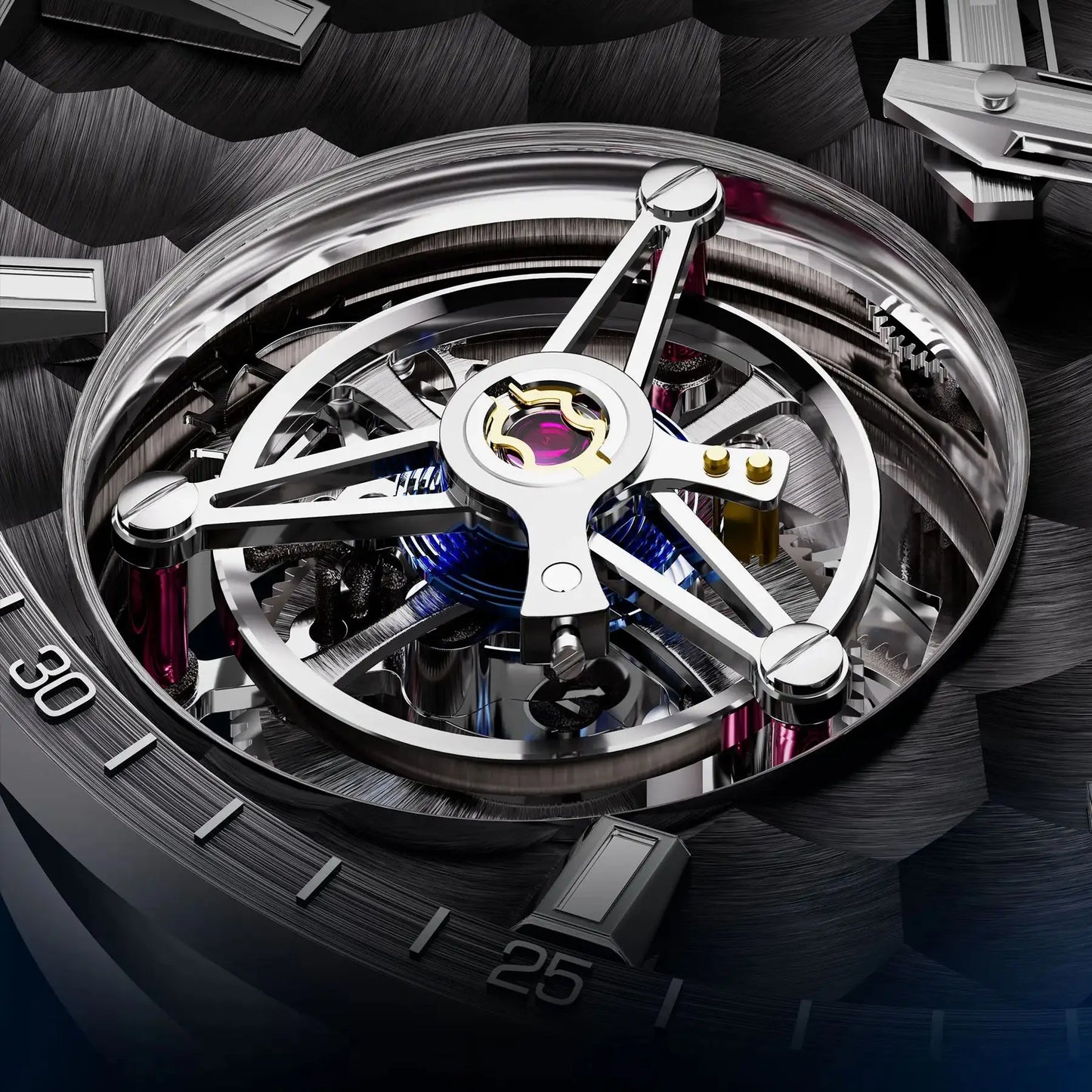 ChronoState BONEST GATTI BG7005 – 43MM Tourbillon Skeleton Watch | Sapphire Crystal Mechanical Timepiece