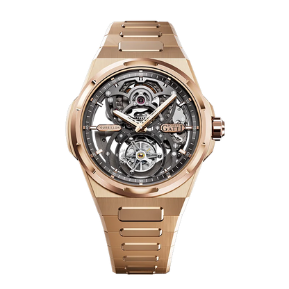 BONEST GATTI New Infinite Series Watch Men Tourbillon Full Automatic Mechanical Skeleton Wristwatch Stainless Steel Strap