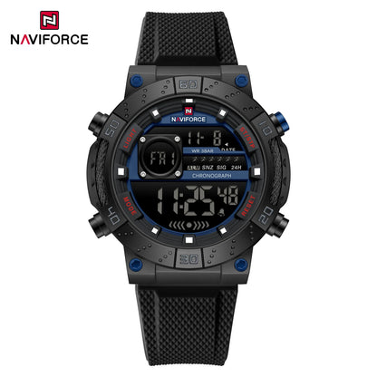 NAVIFORCE Men Watches Digital Quartz Silicone Military Watches for Men Chronograph Sport Waterproof Date Wrist Watch Man Clock
