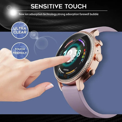 5PCS Screen Protector for Fossil Gen 4 Q Explorist HR / Q Venture HR / Sloan HR Smart Watch Tempered Glass Protective Film