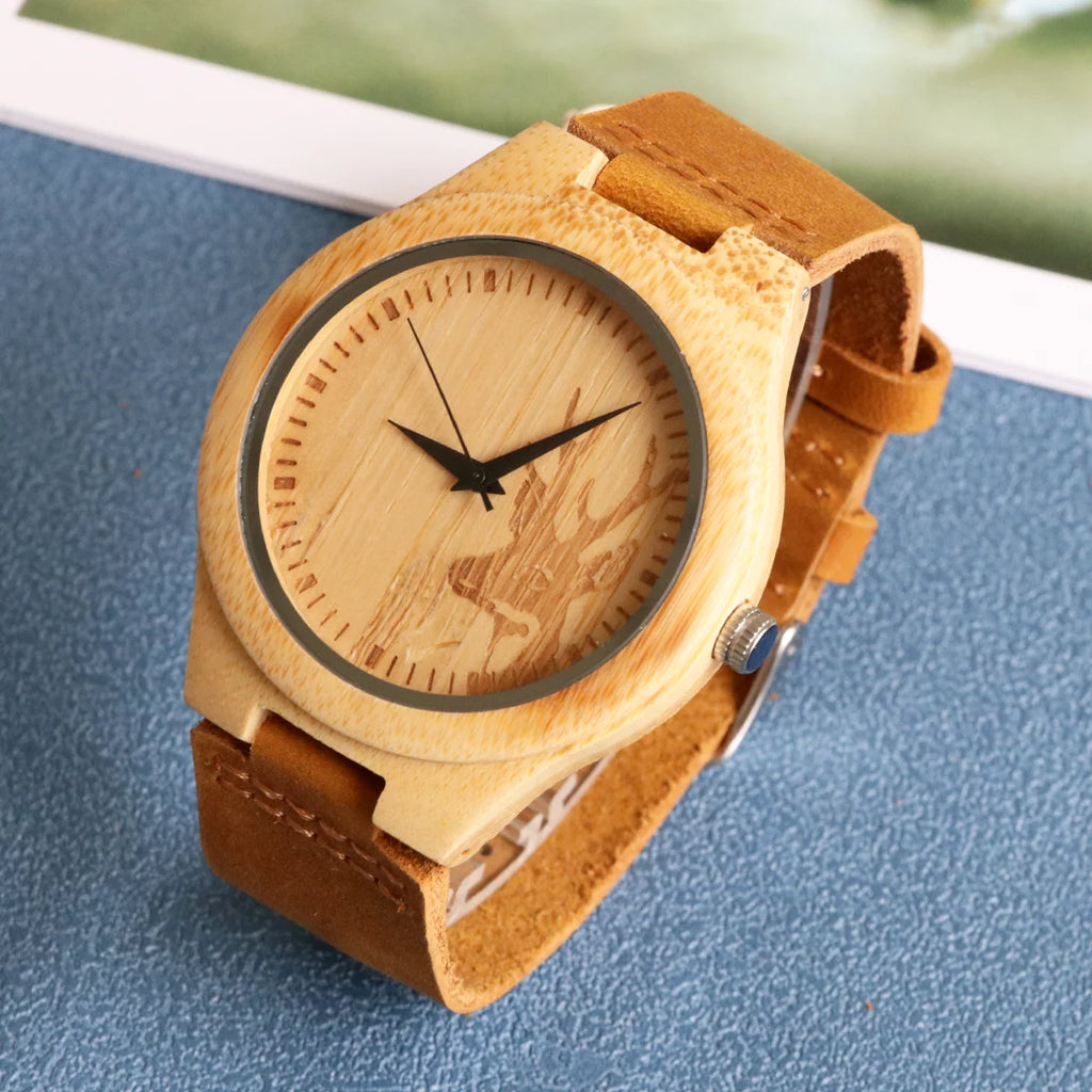 Bobo Bird  Classic  Watch Strap Quartz Wristwatches Wooden Watch