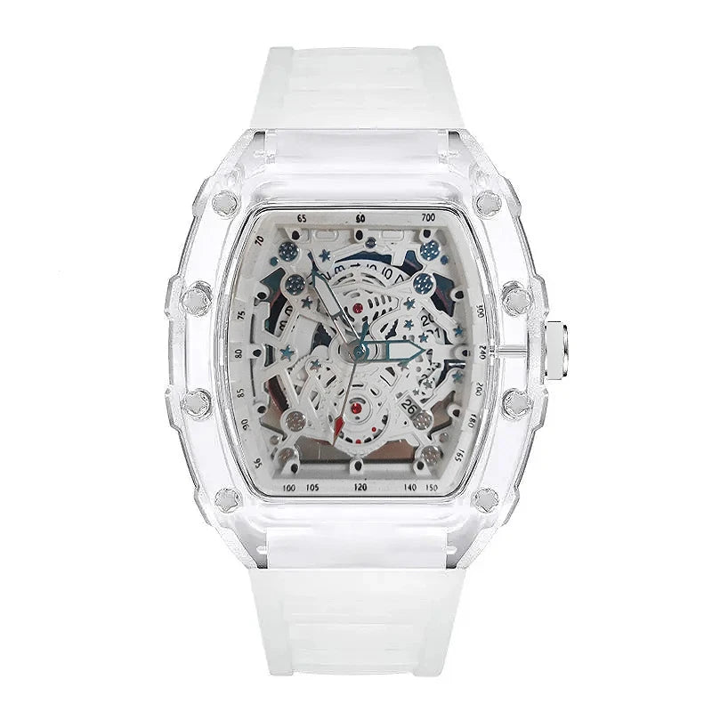 Men Watch Sports Personality Trend  Quartz Wristwatch Transparent Waterproof Male Fashion Clock Watches Gift