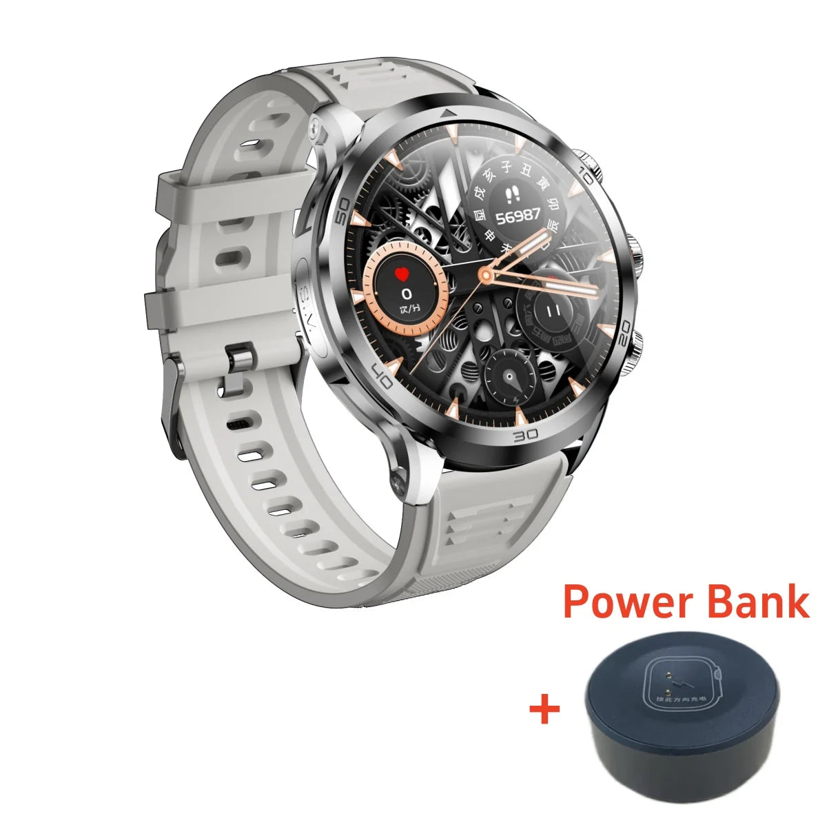 Original H19 Smart Watch Android 10.0 Smartwatch With 190° Rotary Camera GPS WIFI 1.95inch Larger Amoled Screen 256GB Storage