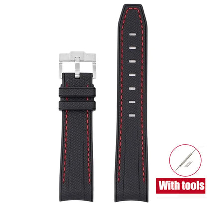 Rubber Watchband for Swatch X Omega Joint MoonSwatch Waterproof Sport 20mm Watch Strap Silicone Curved End Band for Men Women