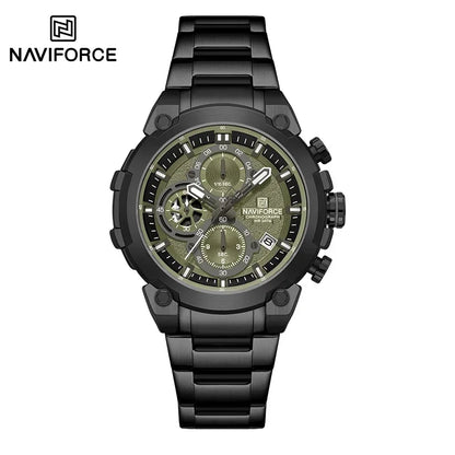 NAVIFORCE Man Watch Fashion Sports Chronograph Waterproof Men's Watches Calendar Display Military Quartz Male Watch Reloj Hombre