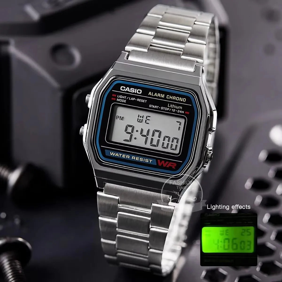 Casio watch silver watch men set brand luxury LED digital Waterproof Quartz men watch Sport military Wrist Watch relogio masculi