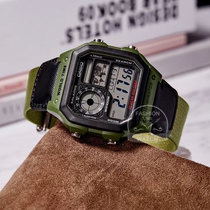Casio Men's Retro Digital Watch Multifunctional Classic Style Timepiece AE-1200WHB-3B