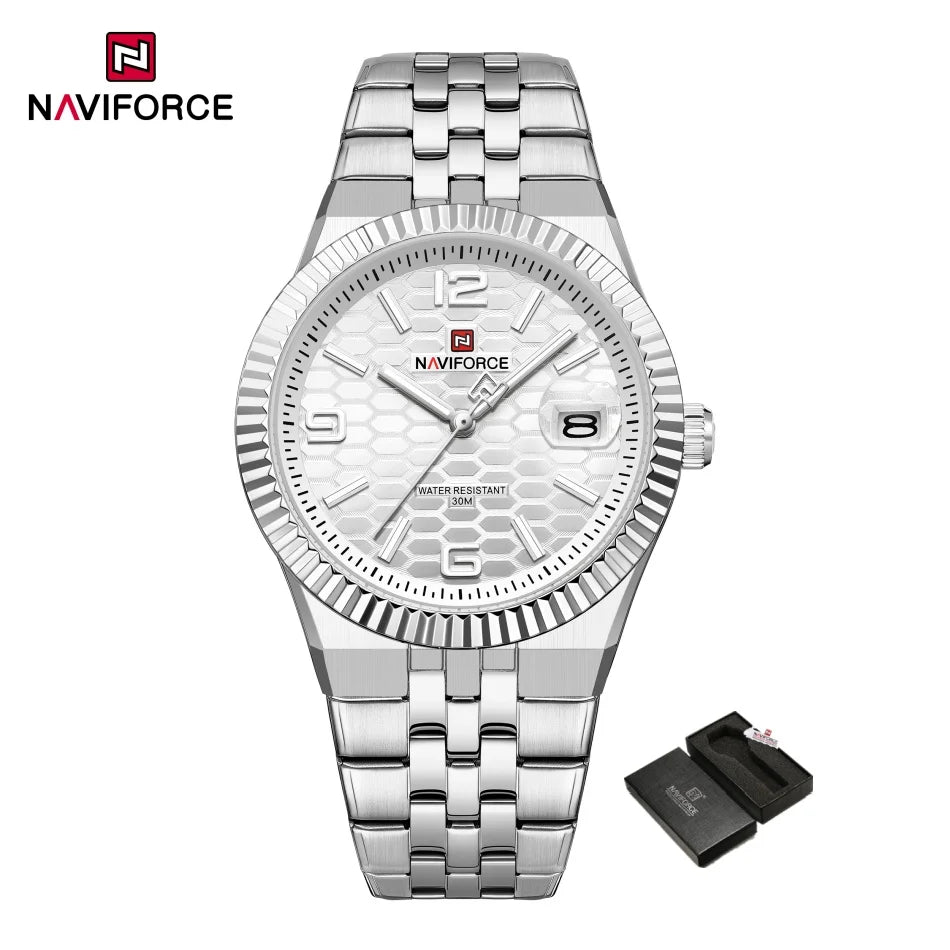 NAVIFORCE NF9277 Quartz Watch Stainless Steel Water-Resistant