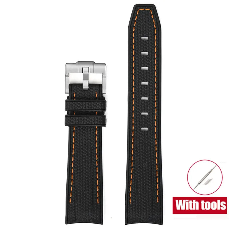 20mm Diving Strap for Omega X Swatch Joint MoonSwatch Men Women Arc Curved End TPU Rubber Bracelet for Rolex Watch Band Tools