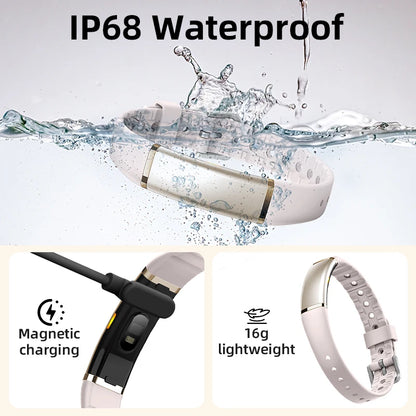 New NO Screen Smart Wristbands Men Women Fitness Sports Bracelet Heart Rate IP68 Waterproof Pedometer SmartWatch For Android iOS