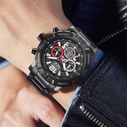 LIGE 2026 Mens Watches Top Brand Luxury Business Men Watch Chronograph Male Clock Men Quartz Wristwatches Relogio Masculino+BOX