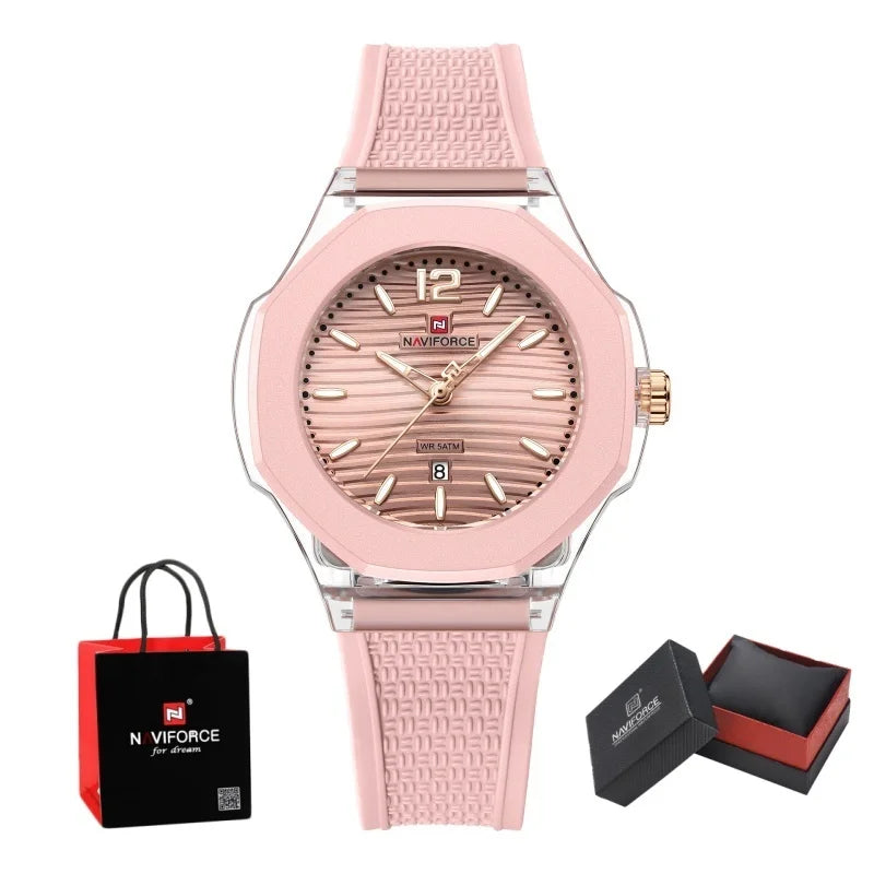 NAVIFORCE  NF6109  Watch Quartz Waterproof Silicone  Luxury