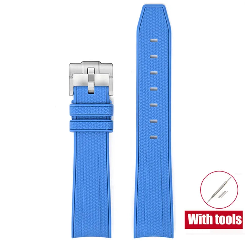 Rubber Watchband for Swatch X Omega Joint MoonSwatch Waterproof Sport 20mm Watch Strap Silicone Curved End Band for Men Women
