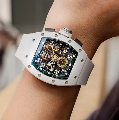 ChronoState CRONUSART CM09-013 50MM – Automatic Tonneau Chronograph Watch | Sapphire Luminous Mechanical Timepiece